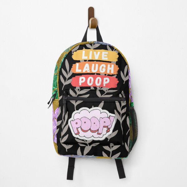 Item preview, Live Laugh Poop - Colorful Retro Typography | Funny Humor Quote designed and sold by Delandor.