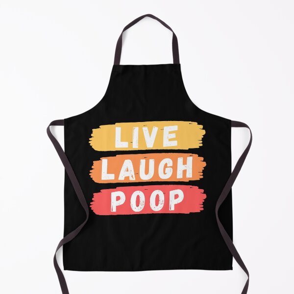 Item preview, Live Laugh Poop - Colorful Retro Typography | Funny Humor Quote designed and sold by Delandor.