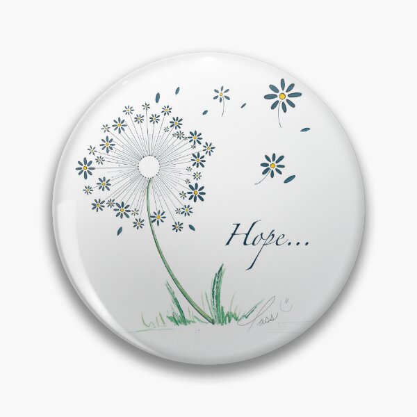 Item preview, Illustration flower of hope, wishes by Pascale Breton designed and sold by Pascale Breton.