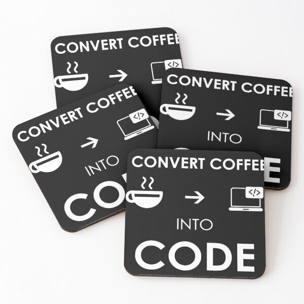 Item preview, I convert coffee into code designed and sold by ShajeeDes.