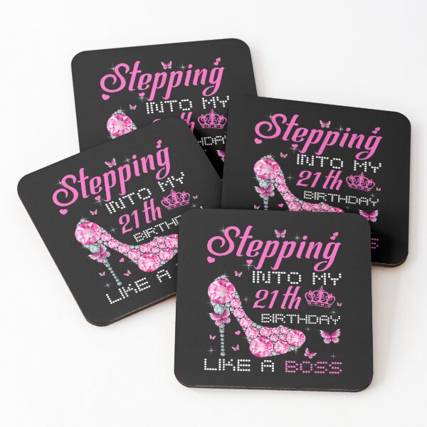 Item preview, Stepping Into My 21th Birthday Like A Boss Bday Gift Women  designed and sold by 77tara.