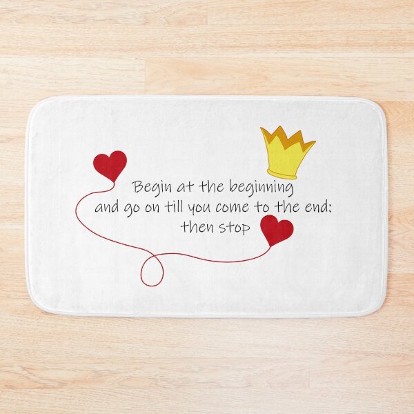 Item preview, Begin at the beginning Alice in Wonderland art designed and sold by CamilaDavison.