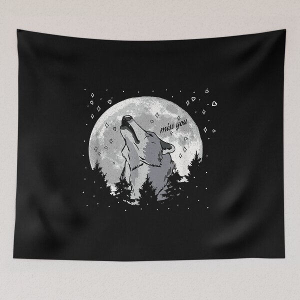 Item preview, Romance Lone Outdoor Wolf Heartbreak Couple Love  designed and sold by 77tara.