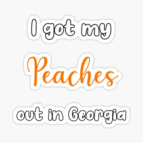 Peaches Lyrics Stickers for Sale