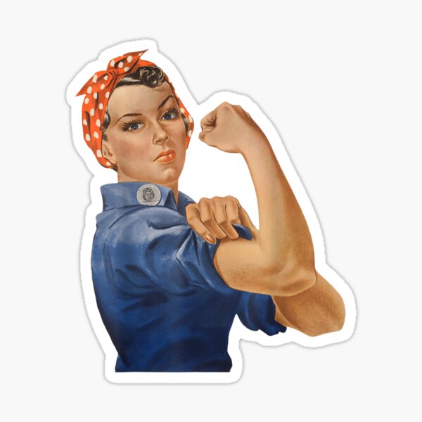 Rosie the riveter nurse pandemic sticker – Big Moods