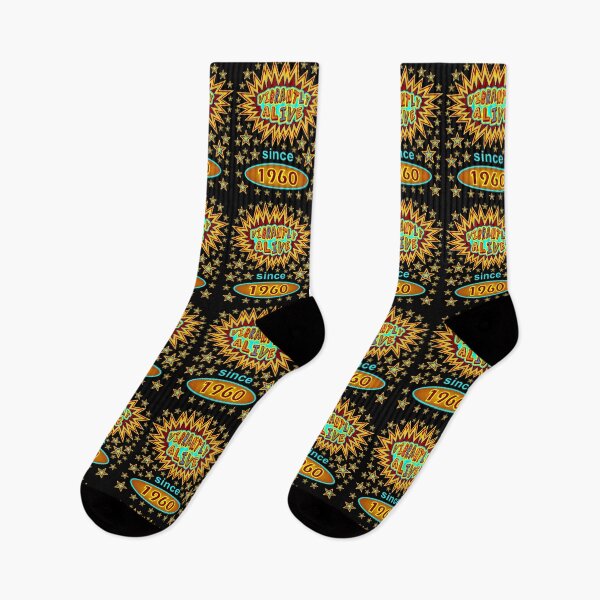 Item preview, Vibrantly Alive Birthday Stars Since Birth Year 1960 designed and sold by artfulnotebook.