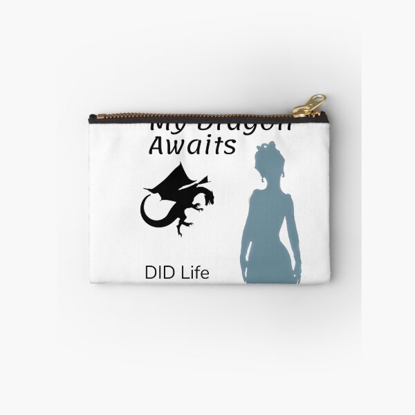 Item preview, "My Dragon Awaits" Dragon Protector Alter in Grey and Black on White designed and sold by GladBlackLamb.