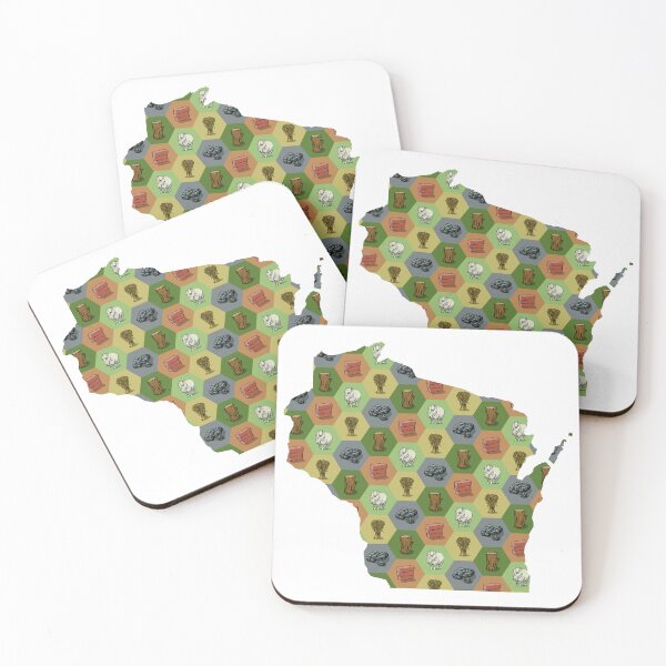 Item preview, Classic Board Game Resource Map of Wisconsin designed and sold by adamkenney.