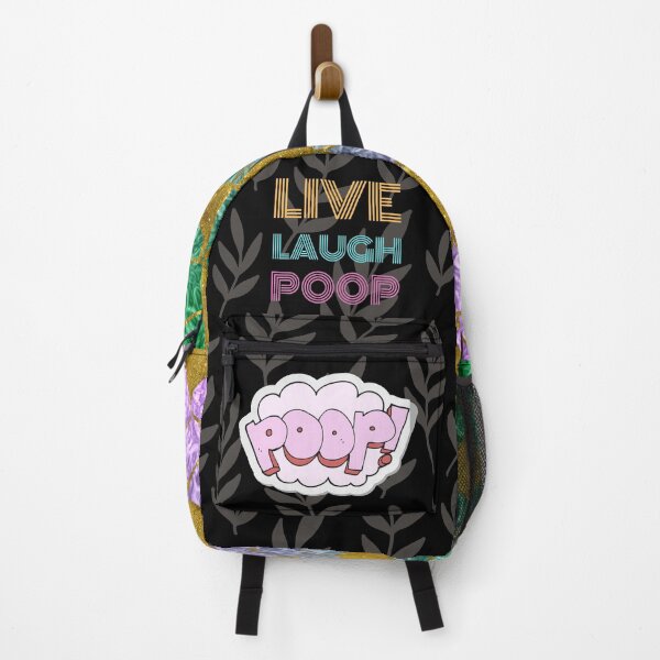 Item preview, Live Laugh Poop - Colorful Retro Typography | Funny Humor Quotes designed and sold by Delandor.