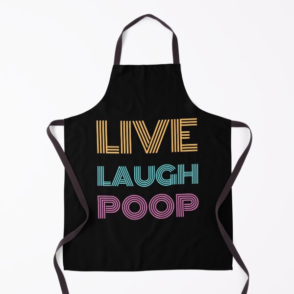Item preview, Live Laugh Poop - Colorful Retro Typography | Funny Humor Quotes designed and sold by Delandor.