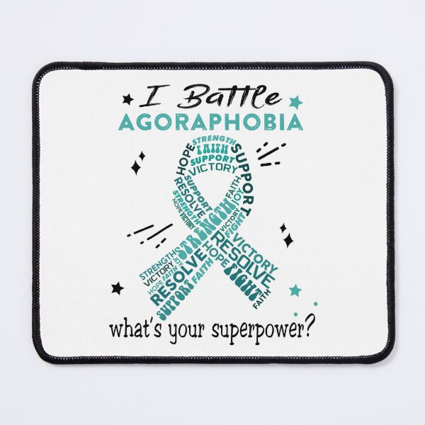 Item preview, Agoraphobia Warrior, I Battle Agoraphobia What's Your Superpower? designed and sold by Greggwillard.