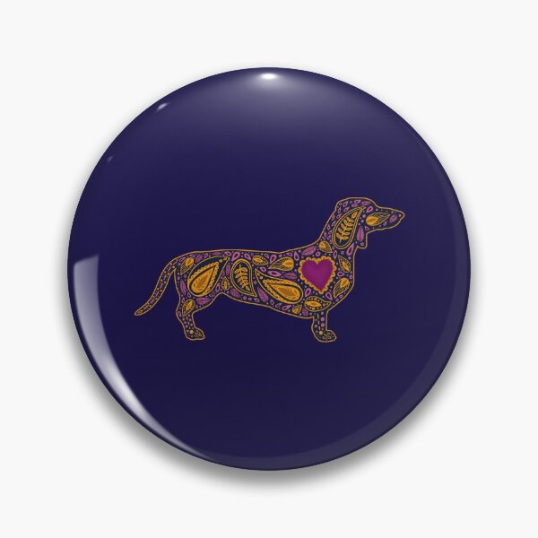 Item preview,  Folk Art Dachshund designed and sold by EmyBeeDesigns.