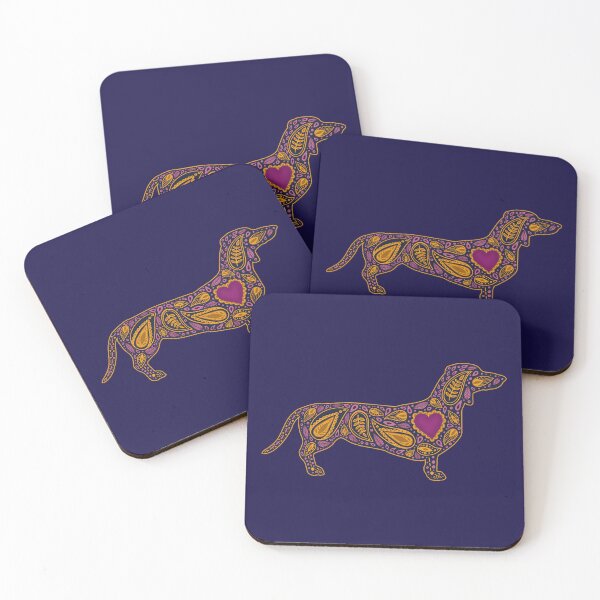 Item preview,  Folk Art Dachshund designed and sold by EmyBeeDesigns.