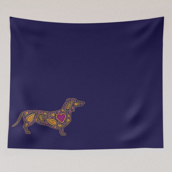Item preview,  Folk Art Dachshund designed and sold by EmyBeeDesigns.