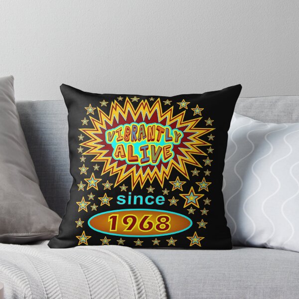Item preview, Vibrantly Alive Birthday Stars Since Birth Year 1968 designed and sold by artfulnotebook.