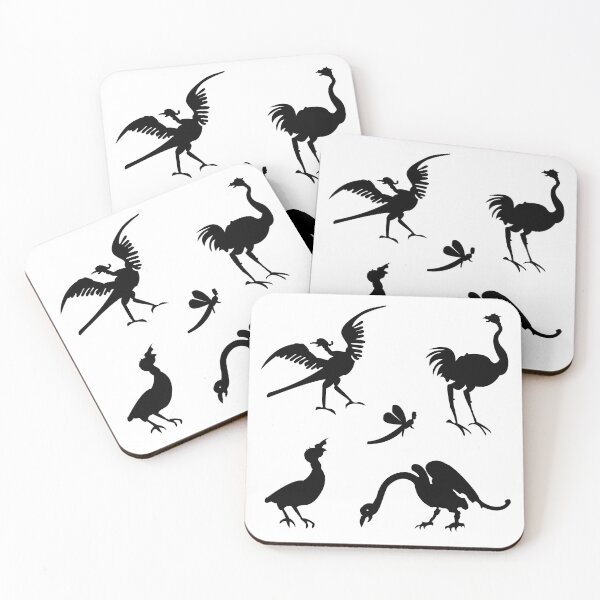 Item preview, Grotesque Birds Blackwork Sticker Pack 2 Recreation from Esaias von Hulsen - Met Museum designed and sold by Grepthor.