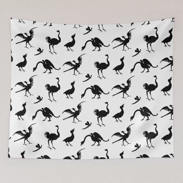 Item preview, Grotesque Birds Blackwork Sticker Pack 2 Recreation from Esaias von Hulsen - Met Museum designed and sold by Grepthor.