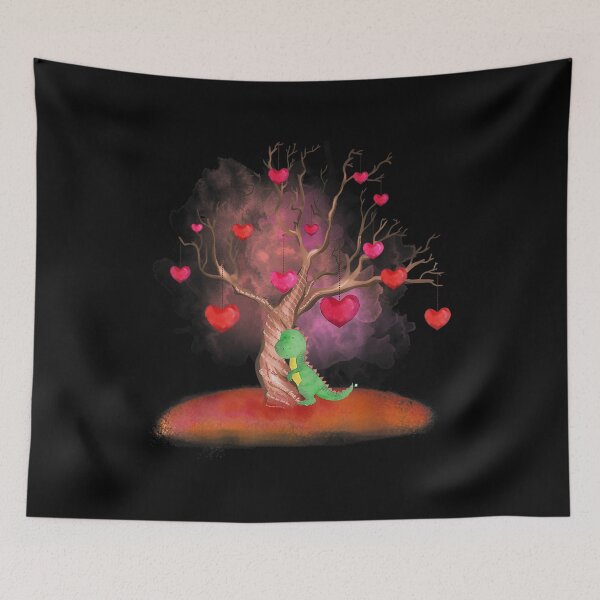 Item preview, Awesome Dinosaur Hug Heart Tree T Rex Valentines  designed and sold by wendyy88.