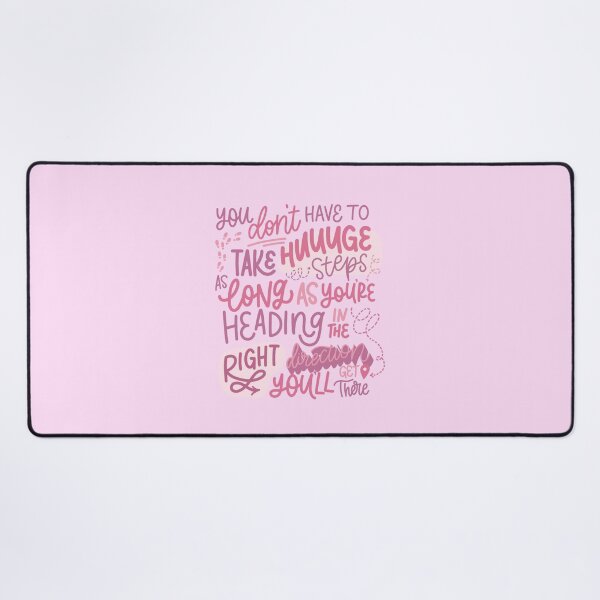Item preview, You Don't Have to Take Huge Steps - Quote Hot Pink designed and sold by TheBubblyType.