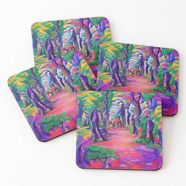 Item preview, Abstract Art - Expressionism - Colorado Landscape Painting - Abstract - Hiking Trails - James Cattlett - Hiking designed and sold by CattlettArt.