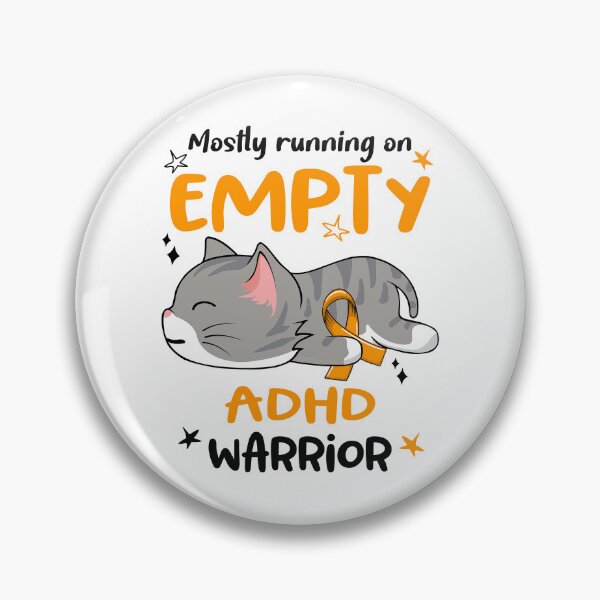 Item preview, ADHD Awareness, Mostly Running on ADHD Warrior designed and sold by Tammyilaria.