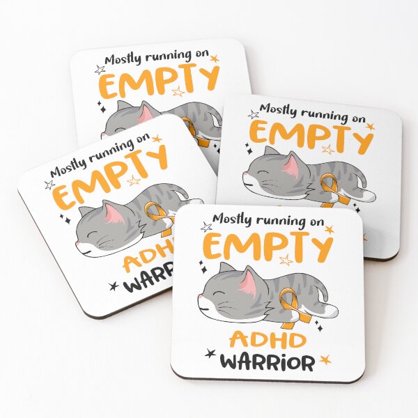 Item preview, ADHD Awareness, Mostly Running on ADHD Warrior designed and sold by Tammyilaria.