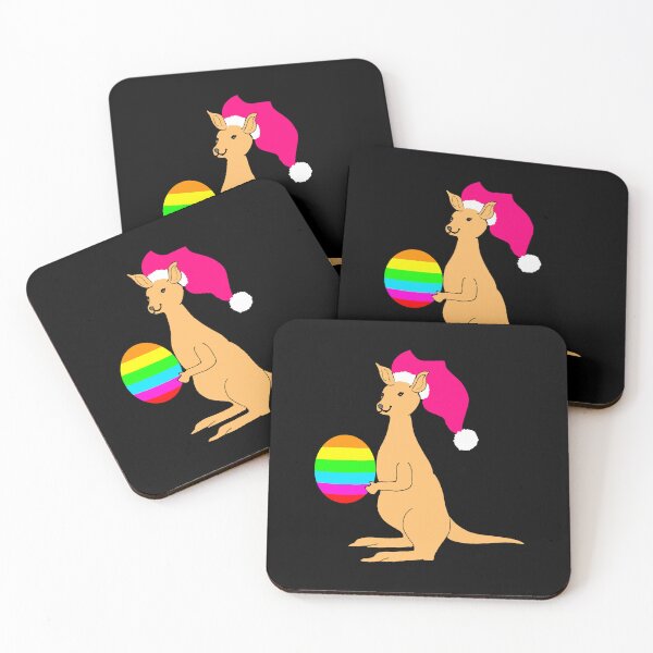 Item preview, Cute Easter Kangaroo with Rainbow Easter Egg designed and sold by Artstastic.