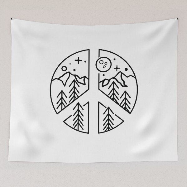 Item preview, Nature Peace Sign Love Hiking Camping designed and sold by RoguePixel.