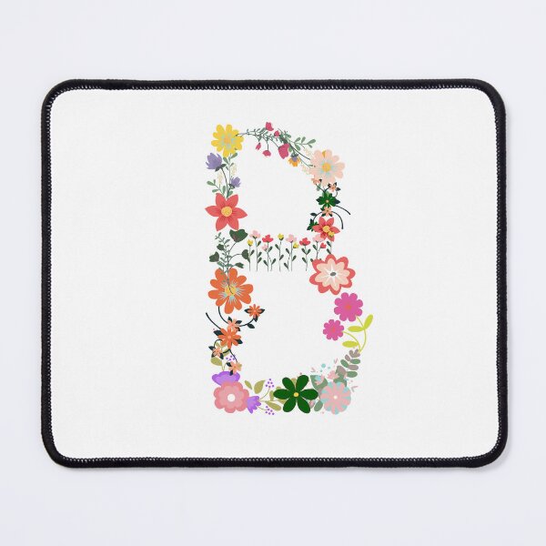 Item preview, Floral letter initial monogram B designed and sold by Miledi.