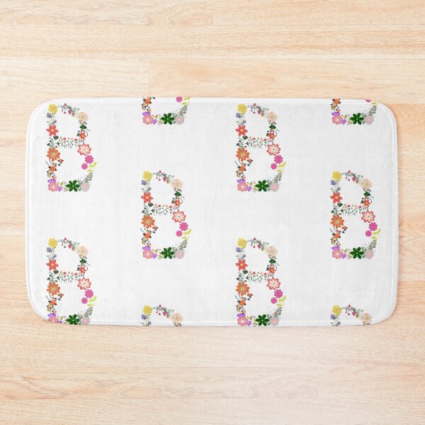Item preview, Floral letter initial monogram B designed and sold by Miledi.