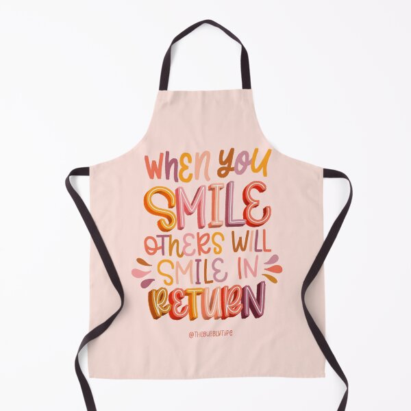 Item preview, When You Smile Others Will Smile In Return - Quote designed and sold by TheBubblyType.