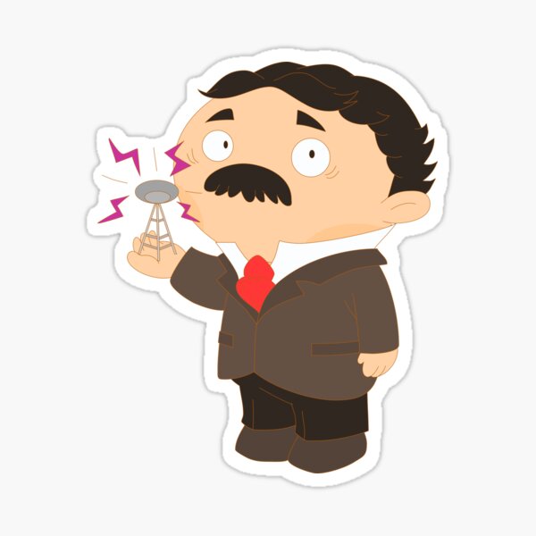 Nikola Tesla Pegatina