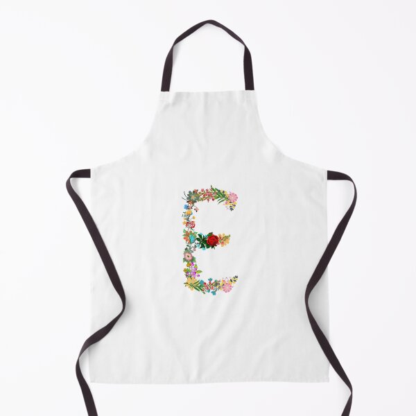 Item preview, Floral letter initial monogram E designed and sold by Miledi.