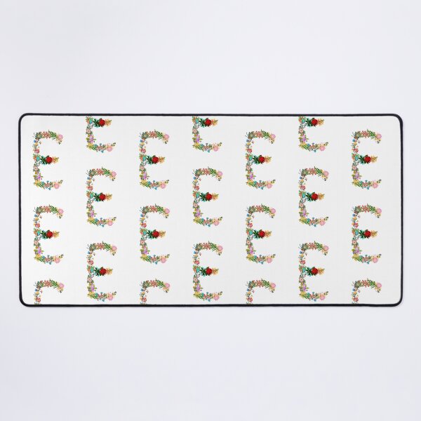 Item preview, Floral letter initial monogram E designed and sold by Miledi.