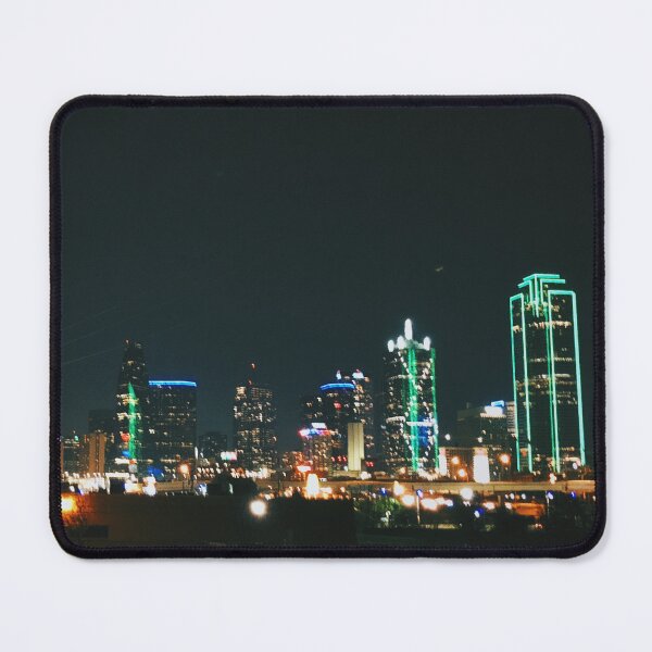 Item preview, Dallas Texas Skyline at Night Photography designed and sold by AshTreeCrtvCo.