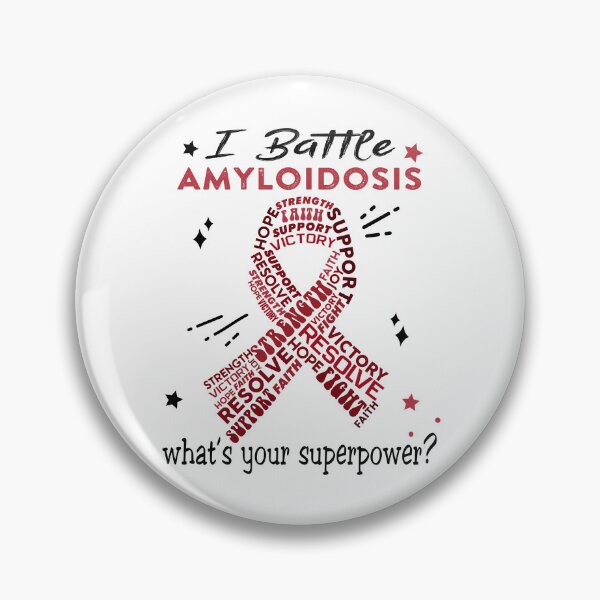 Item preview, Amyloidosis Warrior, I Battle Amyloidosis What's Your Superpower? designed and sold by Greggwillard.