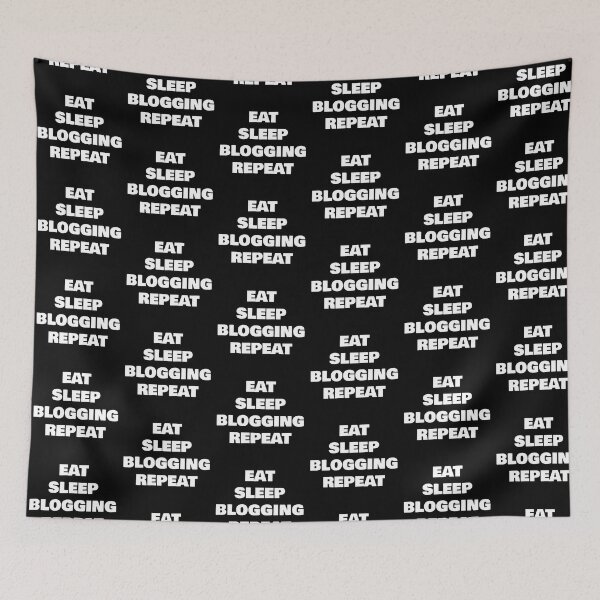 Item preview, EAT SLEEP BLOGGING REPEAT designed and sold by joebrad.