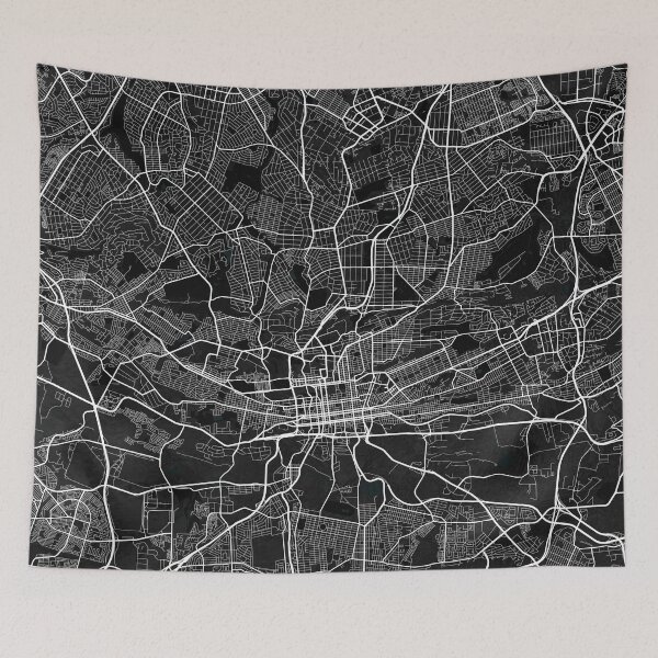 Item preview, Johannesburg City Map of Gauteng, South Africa - Dark designed and sold by deMAP.