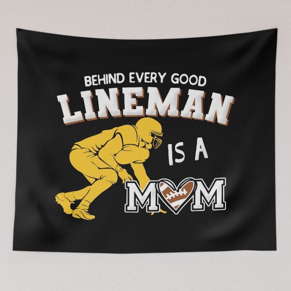 Item preview, Behind Every Good LINEMAN is A MOM designed and sold by RenZemin.