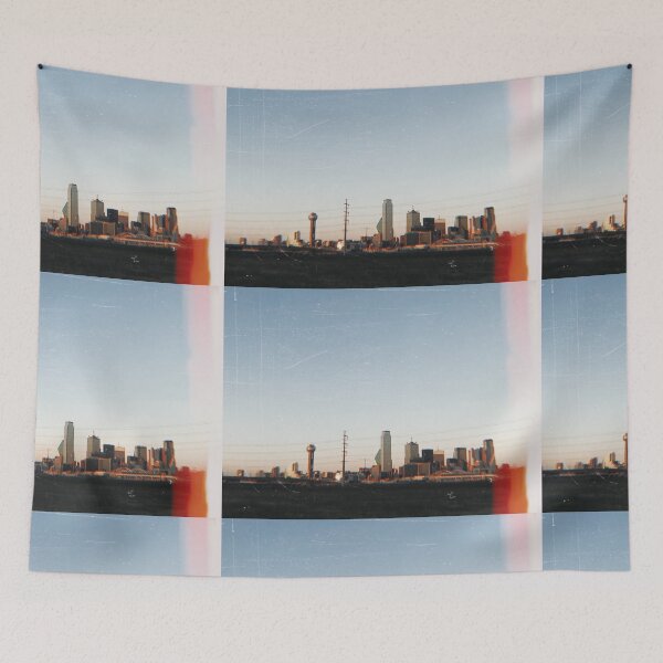 Item preview,  Dallas Texas Skyline at Dusk Film Styled Photography designed and sold by AshTreeCrtvCo.