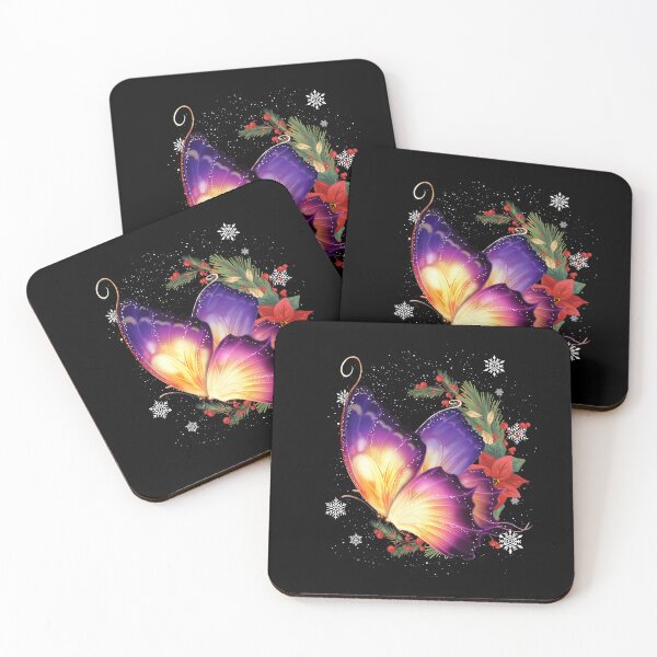 Item preview, Colorful Butterfly Flowers Christmas designed and sold by Barnissim.