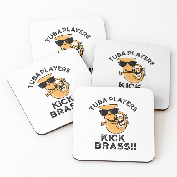 Item preview, Tuba Players Kick Brass Funny Music Puns  designed and sold by punnybone.