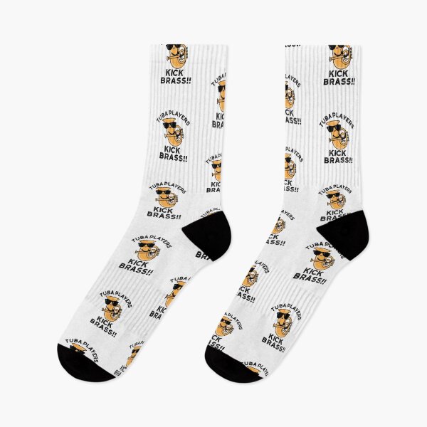 Item preview, Tuba Players Kick Brass Funny Music Puns  designed and sold by punnybone.