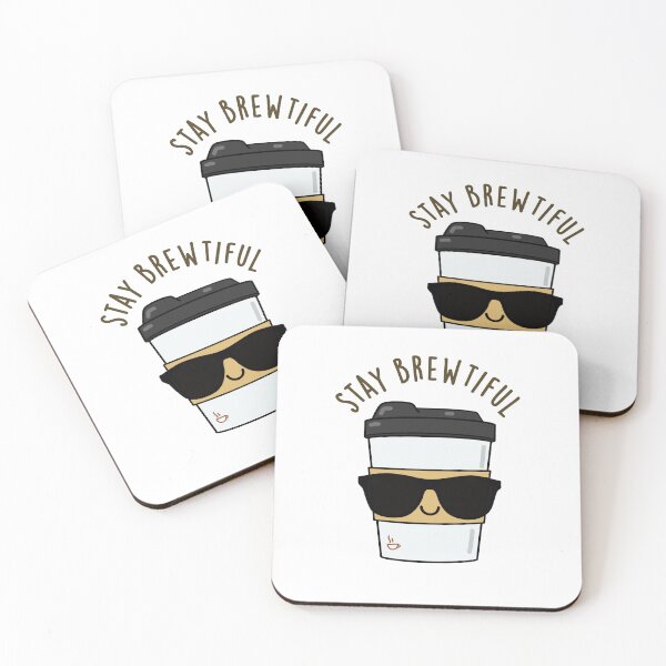Item preview, Stay Brewtiful Funny Coffee Puns  designed and sold by punnybone.