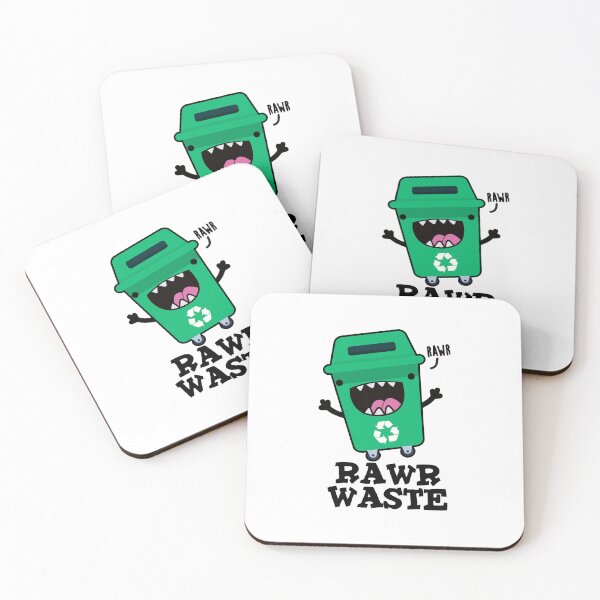 Item preview, Rawr Waste Funny Trash Puns  designed and sold by punnybone.