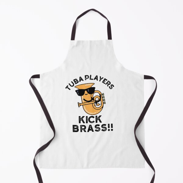 Item preview, Tuba Players Kick Brass Funny Music Puns designed and sold by punnybone.