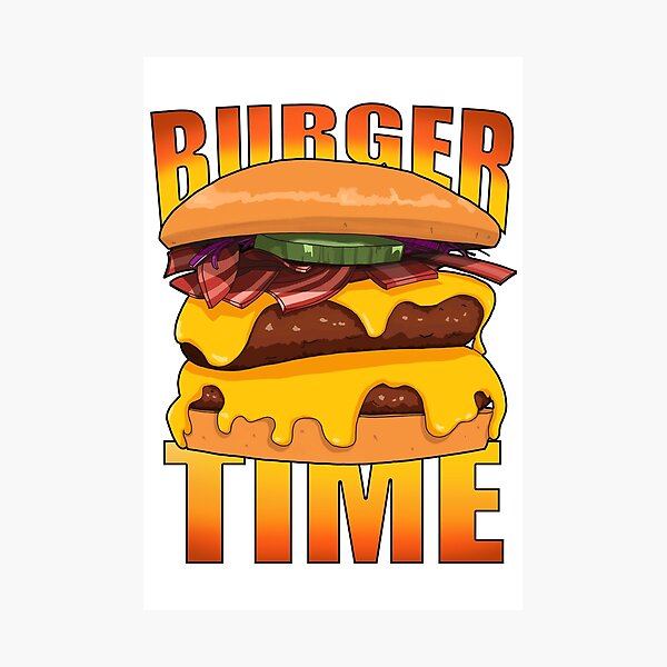 Item preview, Burger time is the best time designed and sold by MoonLitFox.