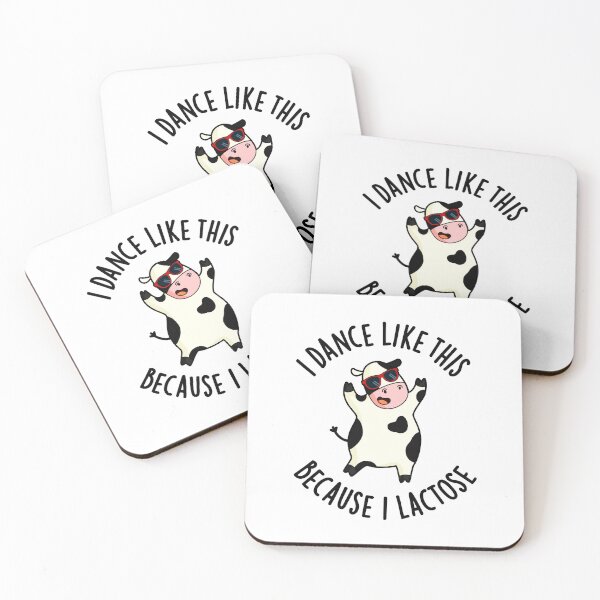 Item preview, I Dance Like This Because I Lactose Funny Cow Puns  designed and sold by punnybone.