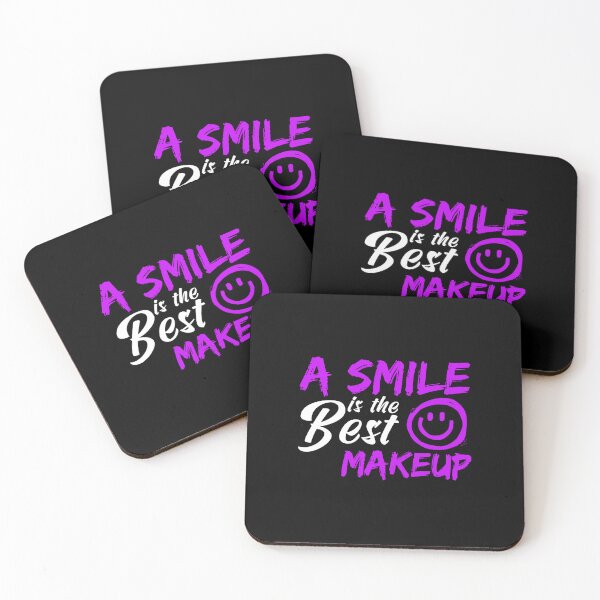 Item preview, Smile Is The Best Makeup, Women or Girls Gift Idea, Inpirational Quotes designed and sold by FNStuff.