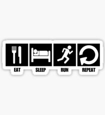 Pegatina Eat Sleep Run Repeat